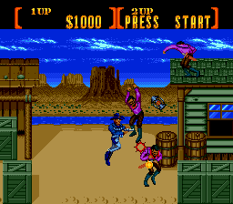 Sunset Riders (USA) In game screenshot